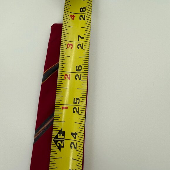 George Ltd. 1980s Vintage Necktie Italian Silk Stripe Blade Tie 3.75” Mens Dress - Picture 5 of 5